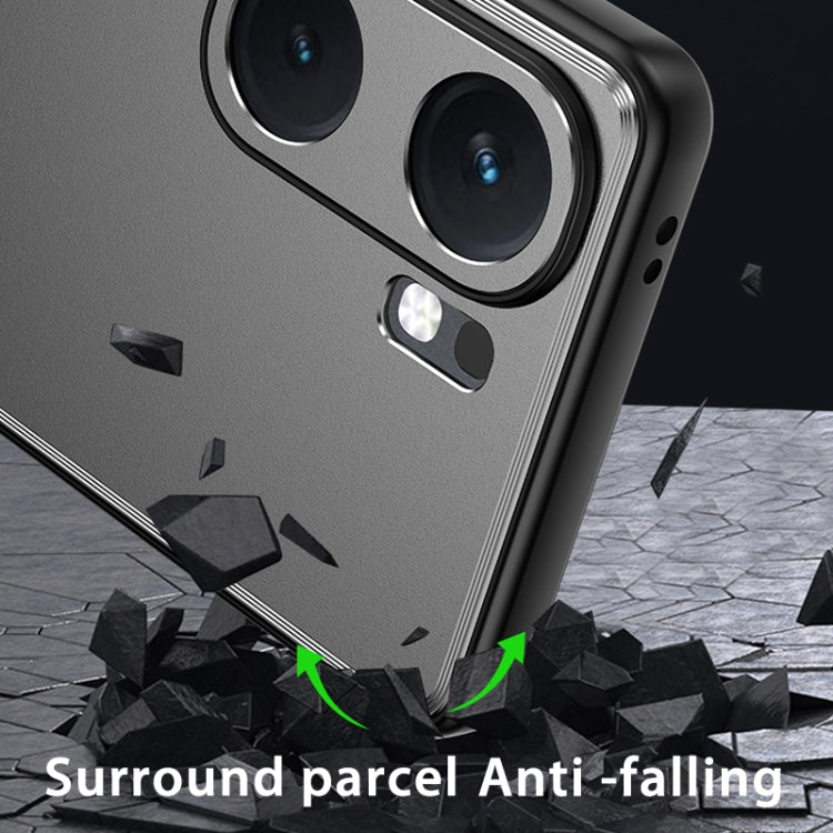 For vivo X100s Frosted Metal Phone Case