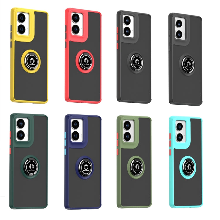 For Motorola Moto G85 Q Shadow 1 Series TPU + PC Phone Case with Ring