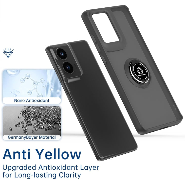 For Motorola Moto G85 Q Shadow 1 Series TPU + PC Phone Case with Ring