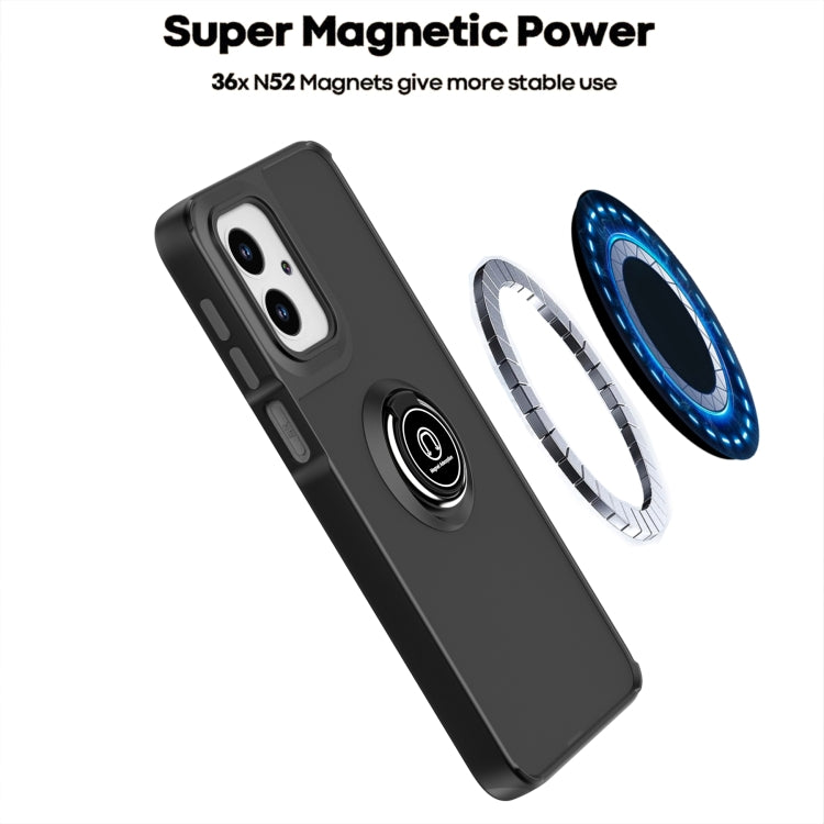 For Motorola Moto G55 Q Shadow 1 Series TPU + PC Phone Case with Ring