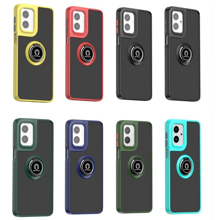 For Motorola Moto G55 Q Shadow 1 Series TPU + PC Phone Case with Ring