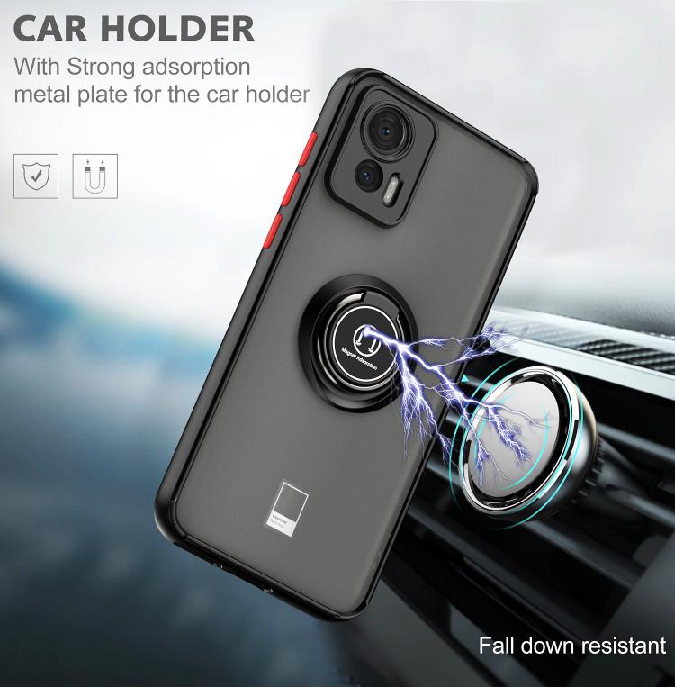 For Motorola Edge 30 Neo Q Shadow 1 Series TPU + PC Phone Case with Ring