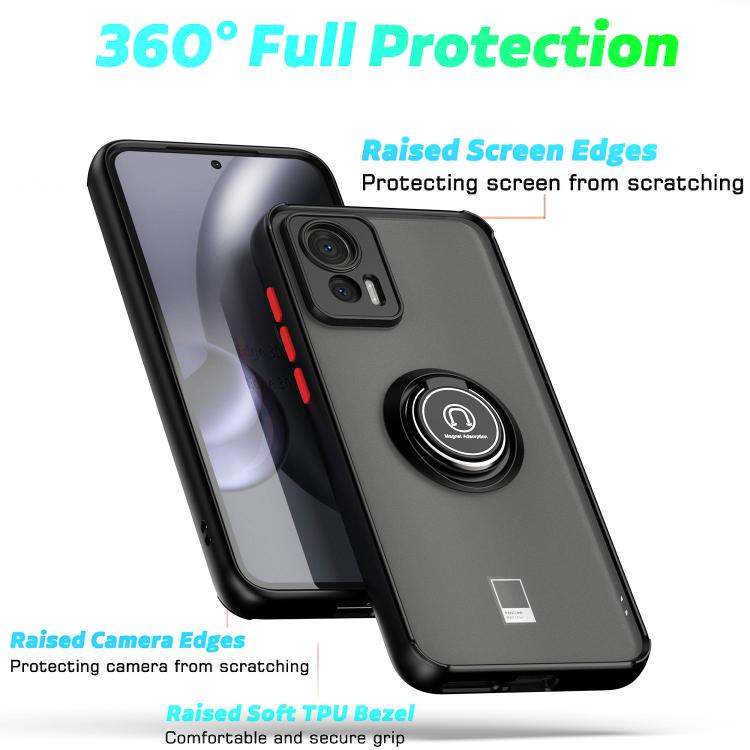 For Motorola Edge 30 Neo Q Shadow 1 Series TPU + PC Phone Case with Ring