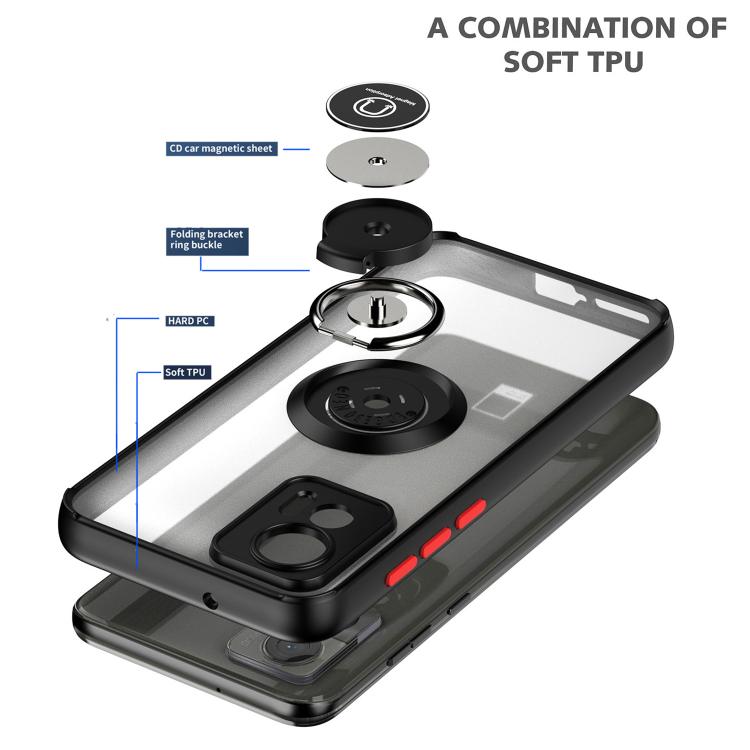For Motorola Edge 30 Neo Q Shadow 1 Series TPU + PC Phone Case with Ring