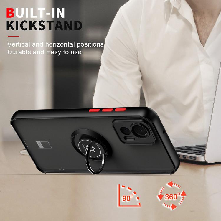 For Motorola Edge 30 Neo Q Shadow 1 Series TPU + PC Phone Case with Ring