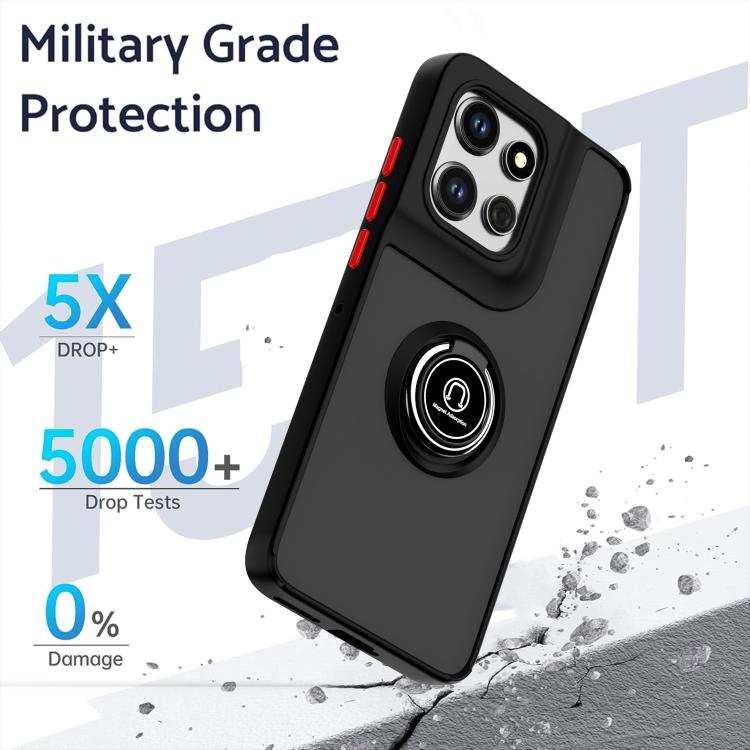 For Motorola Edge 50 Neo Q Shadow 1 Series TPU + PC Phone Case with Ring