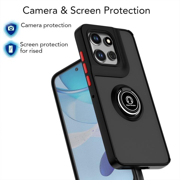 For Motorola Edge 50 Neo Q Shadow 1 Series TPU + PC Phone Case with Ring