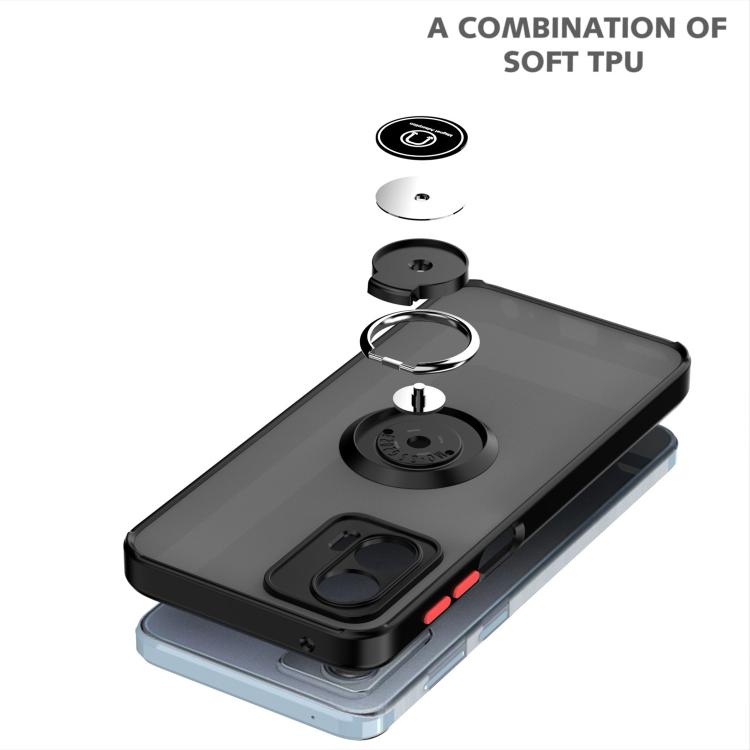 For Motorola Moto G 5G 2023 Q Shadow 1 Series TPU + PC Phone Case with Ring