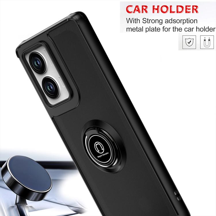 For Motorola Edge 2024 Q Shadow 1 Series TPU + PC Phone Case with Ring