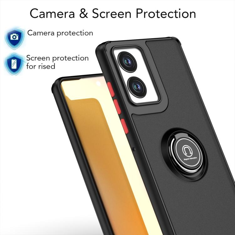 For Motorola Edge 2024 Q Shadow 1 Series TPU + PC Phone Case with Ring