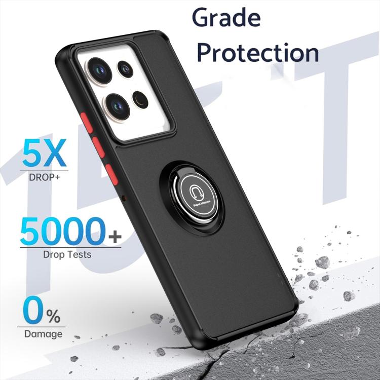 For Motorola Edge 50 Pro Q Shadow 1 Series TPU + PC Phone Case with Ring