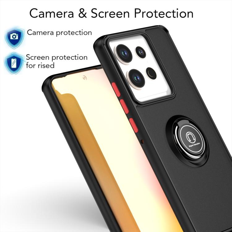For Motorola Edge 50 Pro Q Shadow 1 Series TPU + PC Phone Case with Ring
