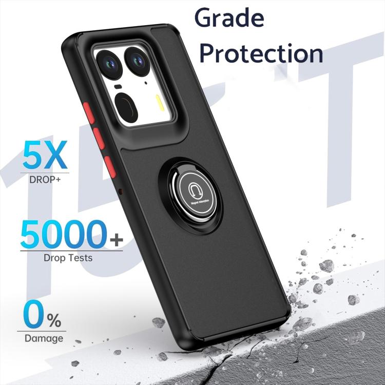 For Motorola Edge 50 Ultra Q Shadow 1 Series TPU + PC Phone Case with Ring