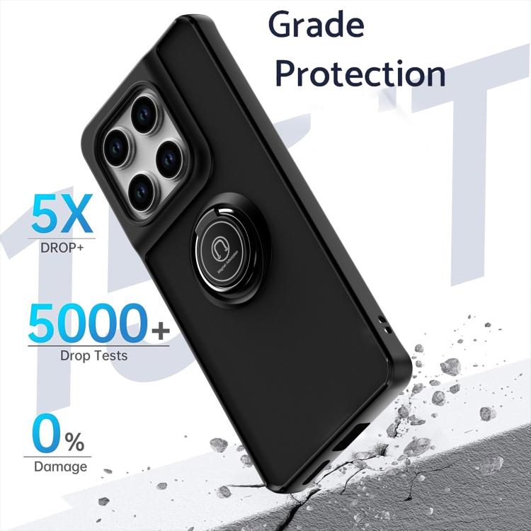 For Motorola Edge 60 Pro Q Shadow 1 Series TPU + PC Phone Case with Ring