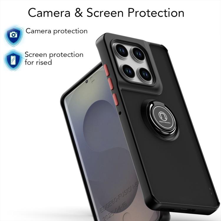 For Motorola Edge 60 Pro Q Shadow 1 Series TPU + PC Phone Case with Ring