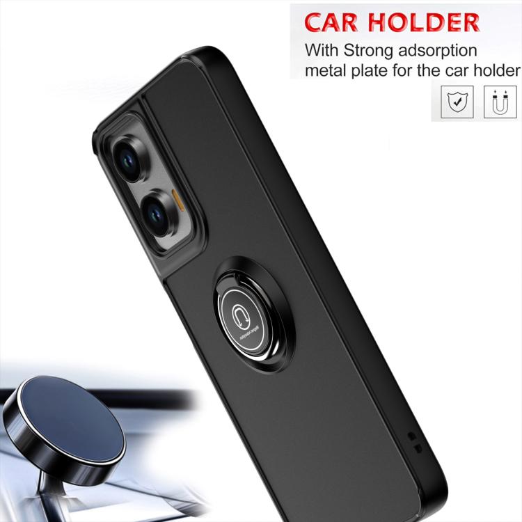 For Motorola Moto G35 Q Shadow 1 Series TPU + PC Phone Case with Ring