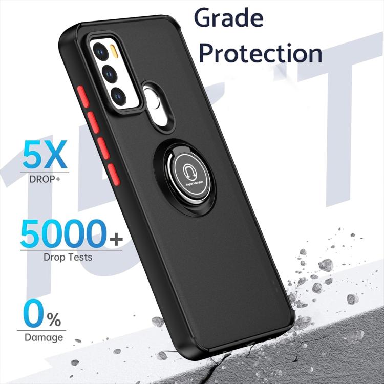 For Motorola Moto G60 / G60s Q Shadow 1 Series TPU + PC Phone Case with Ring