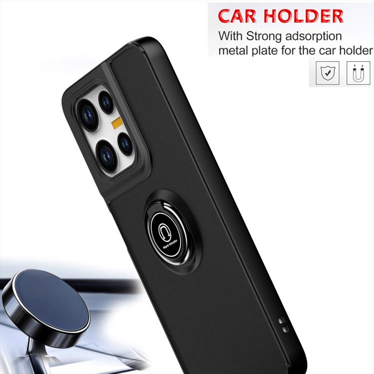 For Motorola Moto G75 5G Q Shadow 1 Series TPU + PC Phone Case with Ring