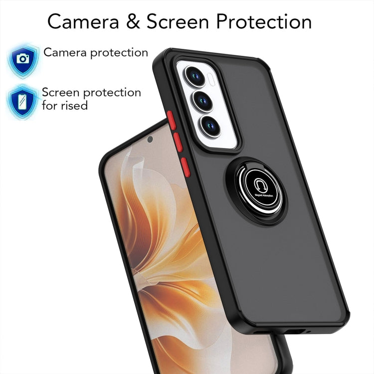 For OPPO Reno12 Pro Global Q Shadow 1 Series TPU + PC Phone Case with Ring