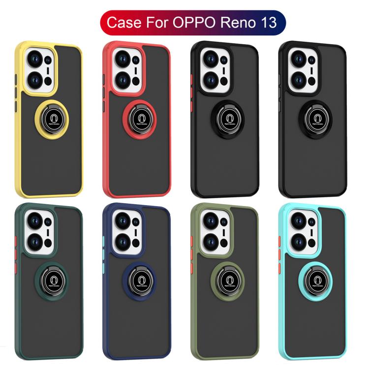For OPPO Reno13 Global Q Shadow 1 Series TPU + PC Phone Case with Ring