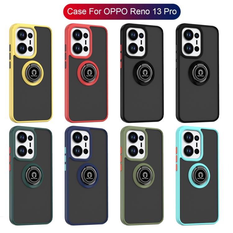For OPPO Reno13 Pro Global Q Shadow 1 Series TPU + PC Phone Case with Ring