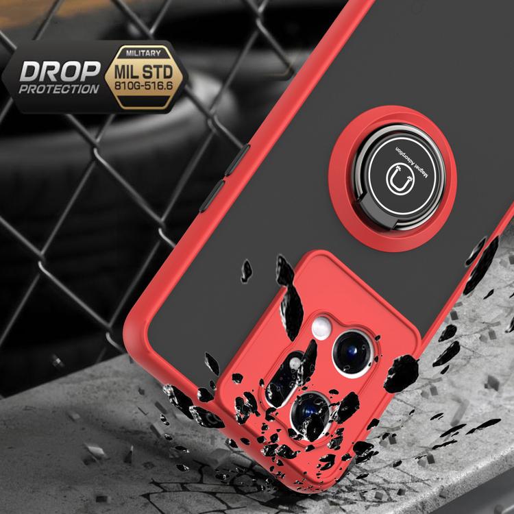 For OPPO Find X5 Q Shadow 1 Series TPU + PC Phone Case with Ring