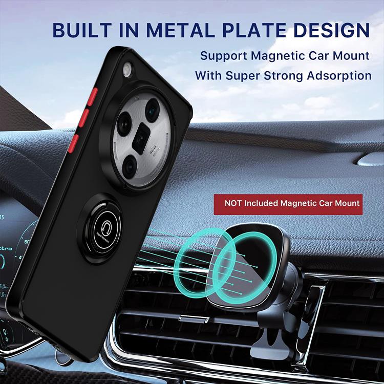 For OPPO Find X8 Pro Q Shadow 1 Series TPU + PC Phone Case with Ring