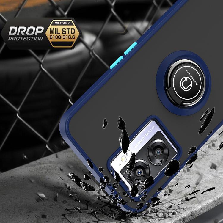 For OPPO A57 5G 2022 Q Shadow 1 Series TPU + PC Phone Case with Ring