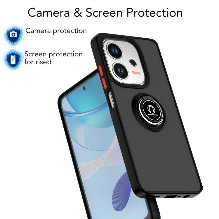 For OPPO A5 Pro 5G Global Q Shadow 1 Series TPU + PC Phone Case with Ring