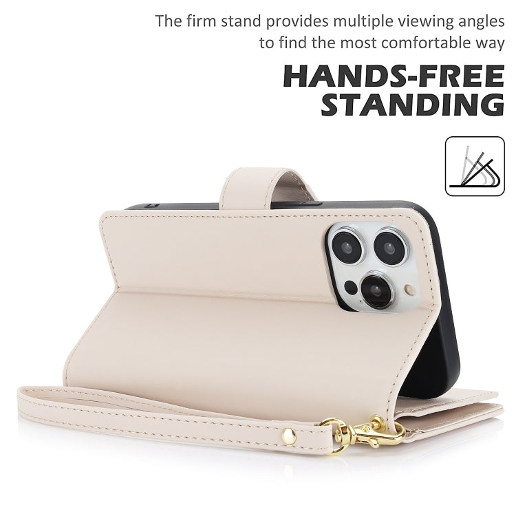 For iPhone 16 Pro Max Multi-Card Wallet RFID Leather Phone Case