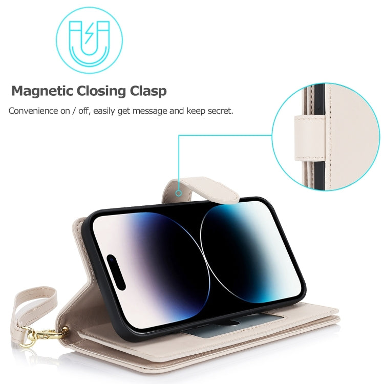 For iPhone 16 Pro Max Multi-Card Wallet RFID Leather Phone Case