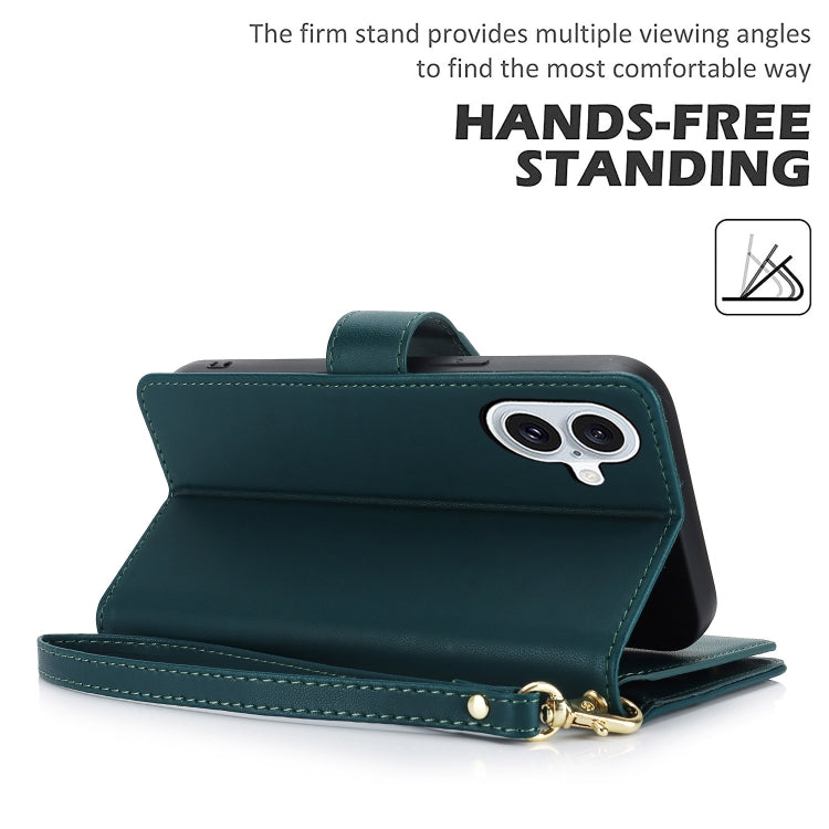 For iPhone 16 Multi-Card Wallet RFID Leather Phone Case