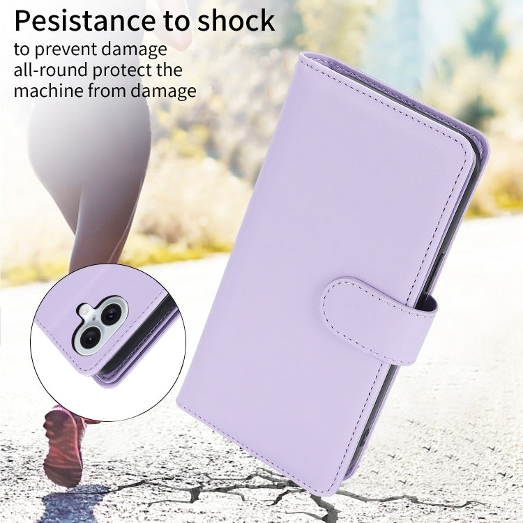 For iPhone 16 Multi-Card Wallet RFID Leather Phone Case