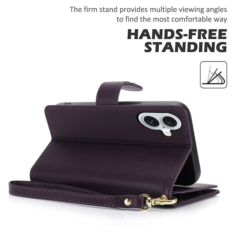 For iPhone 16 Multi-Card Wallet RFID Leather Phone Case