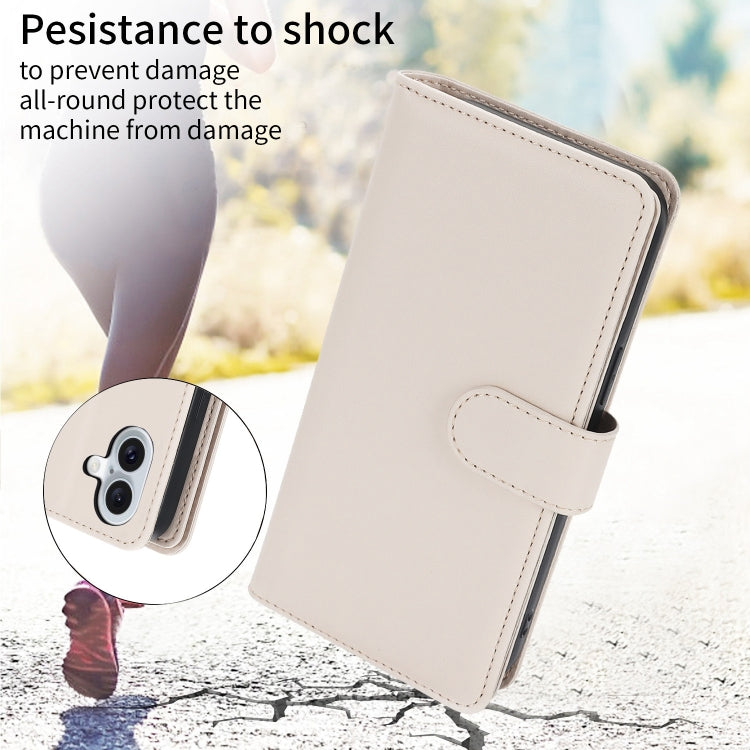 For iPhone 16 Multi-Card Wallet RFID Leather Phone Case