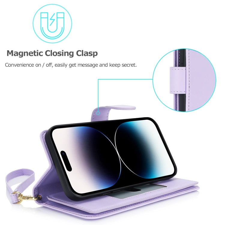 For iPhone 16 Plus Multi-Card Wallet RFID Leather Phone Case