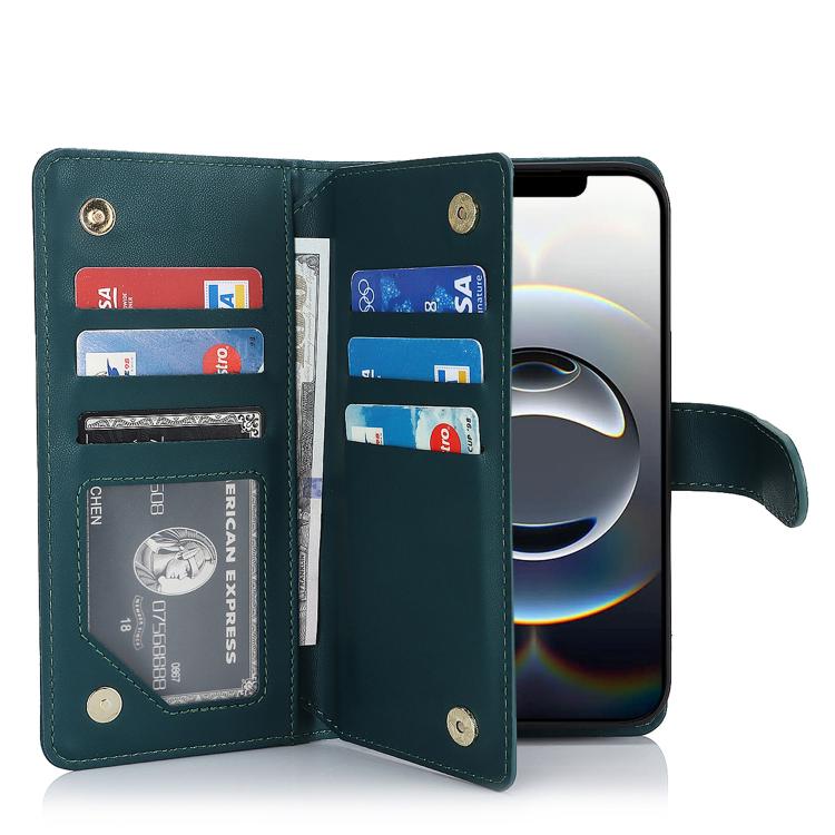 For iPhone 17e / 16e Multi-Card Wallet RFID Leather Phone Case