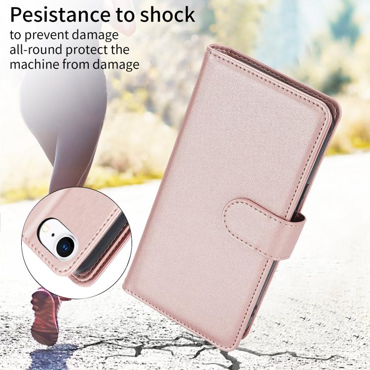 For iPhone 17e / 16e Multi-Card Wallet RFID Leather Phone Case