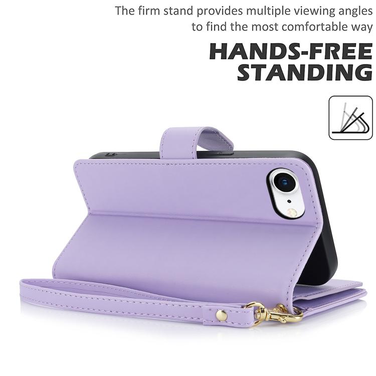 For iPhone 17e / 16e Multi-Card Wallet RFID Leather Phone Case