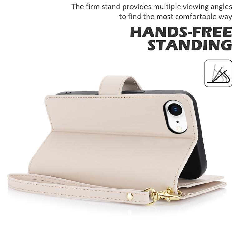 For iPhone 17e / 16e Multi-Card Wallet RFID Leather Phone Case