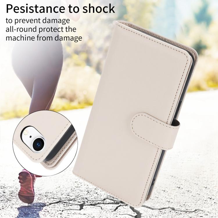 For iPhone 17e / 16e Multi-Card Wallet RFID Leather Phone Case