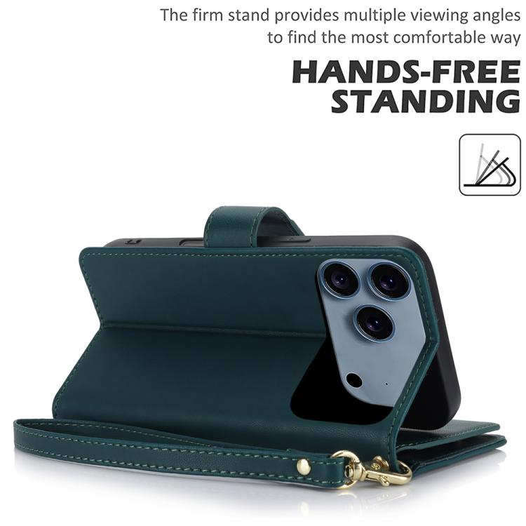 For iPhone 17 Pro Max Multi-Card Wallet RFID Leather Phone Case