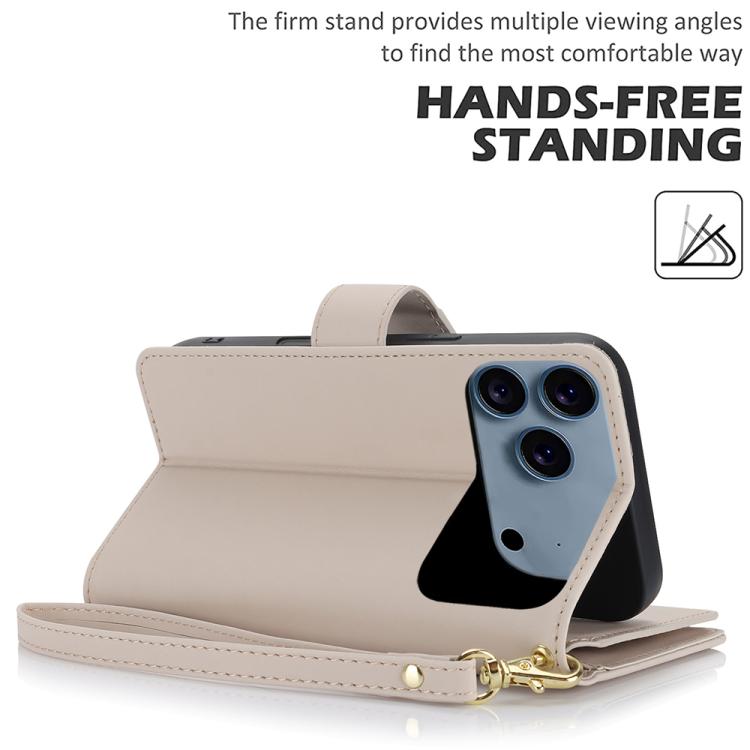 For iPhone 17 Pro Max Multi-Card Wallet RFID Leather Phone Case