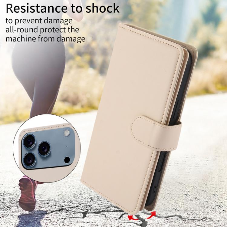 For iPhone 17 Pro Max Multi-Card Wallet RFID Leather Phone Case
