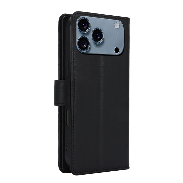 For iPhone 17 Pro Multi-Card Wallet RFID Leather Phone Case