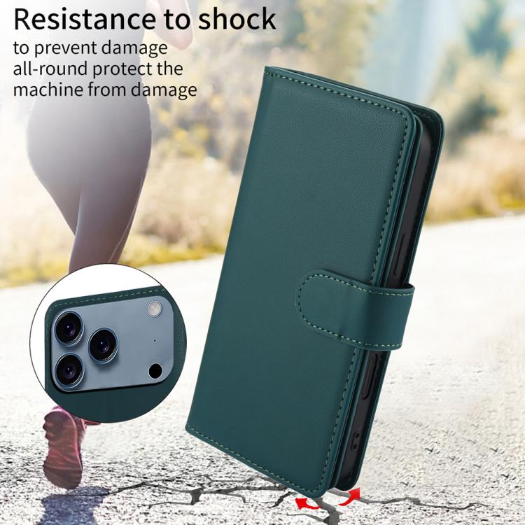 For iPhone 17 Pro Multi-Card Wallet RFID Leather Phone Case