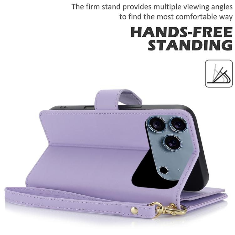 For iPhone 17 Pro Multi-Card Wallet RFID Leather Phone Case