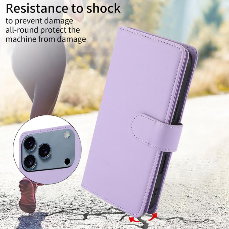 For iPhone 17 Pro Multi-Card Wallet RFID Leather Phone Case