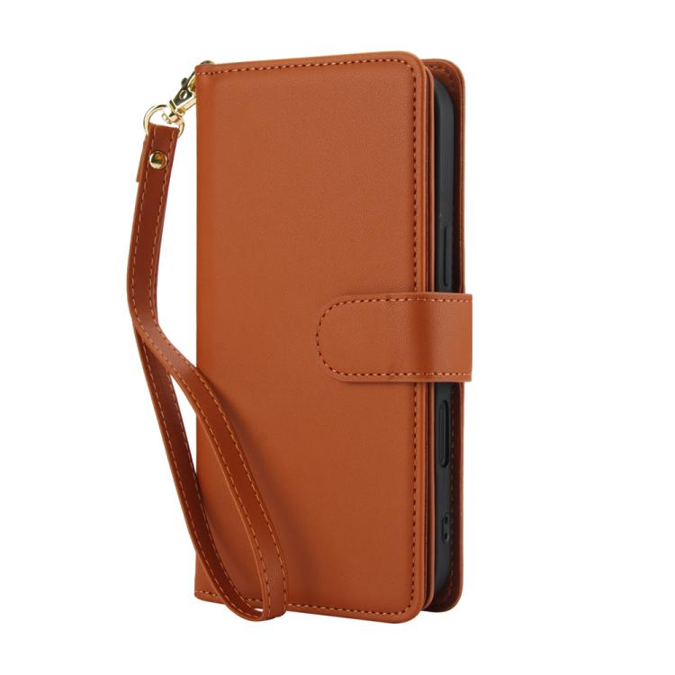 For iPhone 17 Pro Multi-Card Wallet RFID Leather Phone Case