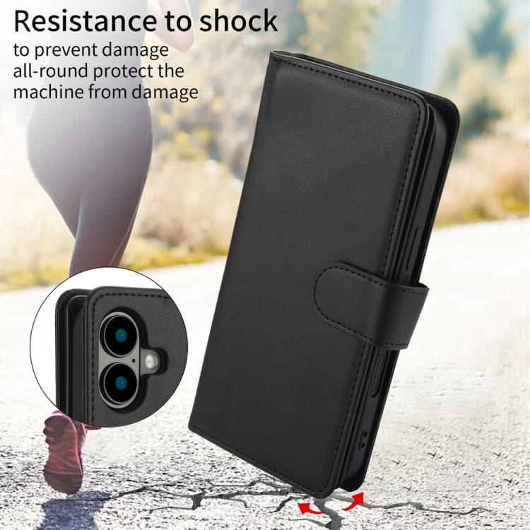 For iPhone 17 Multi-Card Wallet RFID Leather Phone Case